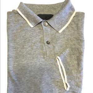 Joe Fresh Men’s Knit Short Sleeve Polo Shirt Grey S